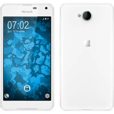 Produktbild von PhoneNatic Case kompatibel mit Microsoft Lumia 650 - Crystal Clear Silikon Hülle transparent + 2 Schutzfolien