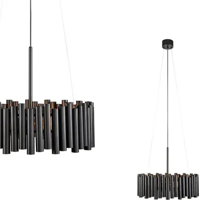 Immagine prodotto di Lampada a sospensione LEVEL nera 3 lampadine