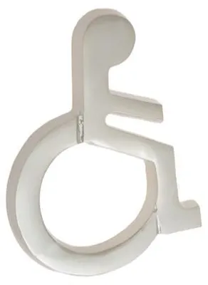 Produktbild von Oznaczenie WC INWALIDA Türschild Edelstahl Satin