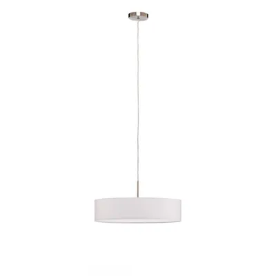 Produktbild von Lindby Hängeleuchte Sebatin, Ø 50 cm, weiß, Stoff, E27