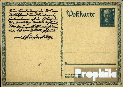 Produktbild von Belege Ganzsachen Deutsches Reich 1927 P207a Amtliche Postkarte un Hindenburg