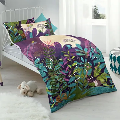 Produktbild von Kaeppel Kinder-Bettwäsche Moonshine" bunt 1x 135x200 cm + 1x 80x80 cm"