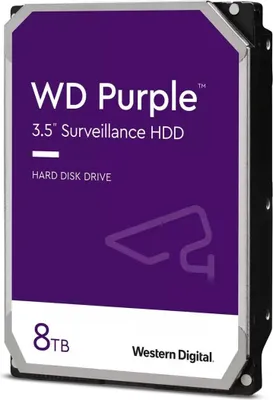 Produktbild von Western Digital Blue Purple, 8 TB, 5400 RPM, 256 MB, 3.5", Serial ATA III