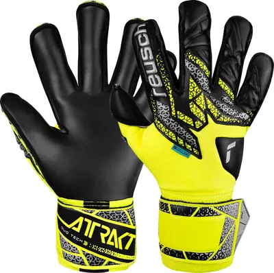 Produktbild von Reusch Torwarthandschuhe Attrakt Duo Evolution mit Evolution Cut 2025 safe yell/silver/black 9