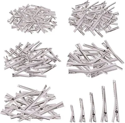 Produktbild von Silberne Haarspangen DIY Haarclips in 5 Größen