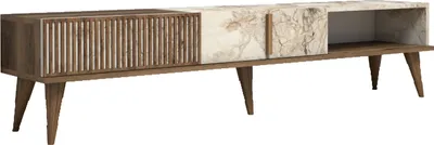 Produktbild von Skye Decor, Milan - Walnut, White Marble, TV-Schränke, Nussbaum, 180 x 40 x 35 cm