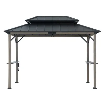 Produktbild von Zedernholz Grillpavillon Zupo - 360cm x 240cm, anthrazit