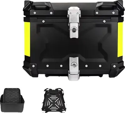Image de Tailbox, espace de rangement spacieux, résistant aux intempéries, 55L X Noir