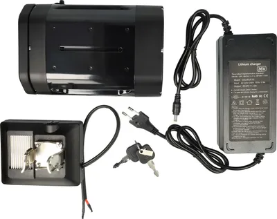 Produktbild von vhbw Akku kompatibel mit SFM Umbausatz E-Bike (10 Ah, 36 V, Li-Ion, inkl. Ladegerät) + Ladegerät - Schwarz