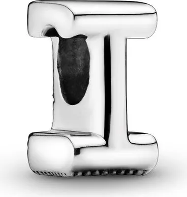 Produktbild von Pandora 797463 Alphabet Buchstaben-Charm Anhänger silberfarben mit funkelnder Pavé-Optik aus Sterlingsilber für Armband