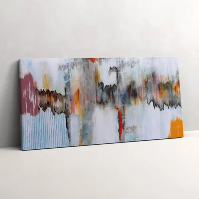 Produktbild von Abstraktes Gemälde – Leinwandbild Wandbild – 100x50 cm – Leinwandbilder – Wandbilder – Schlafzimmer – Flur