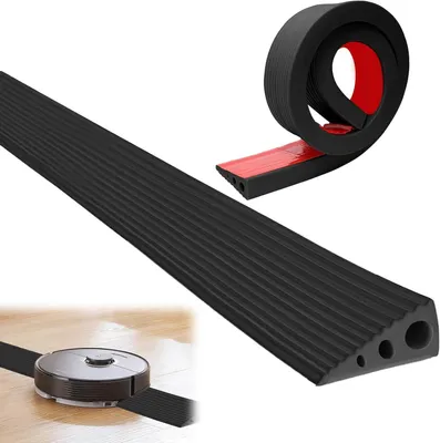 Obrázok produktu pre Rampová pomôcka – Rampa pre invalidné vozíky – Prekonávanie prahov – Protišmyková konštrukcia – 100 cm – Čierna