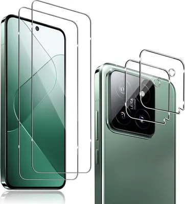 Zdjęcie produktu dla 2X ochronne szkło hartowane (wyświetlacz + kamera) dla wyświetlacza Xiaomi 14 Pełna folia pancerna 9H