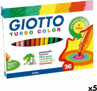 Obrázek produktu pro Sada barevných fixů Giotto Turbo Colour (5 kusů)