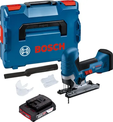 Produktbild von Bosch GST 18V-125 S Professional Akku Stichsäge 18 V 125 mm Brushless + 1x Akku 2,0 Ah + L-Boxx - ohne Ladegerät