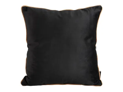 Produktbild von Dekorativer Kissenbezug Sofakissen MEL schwarz honig 40x40