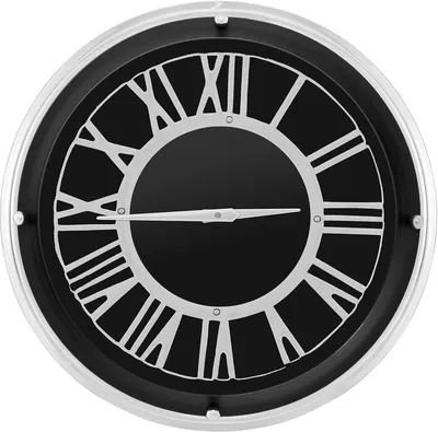 Image de Horloge mural - Mouvement quartz silencieux - Noir - 45x45x14 cm - Idéal pour le salon et le bureau