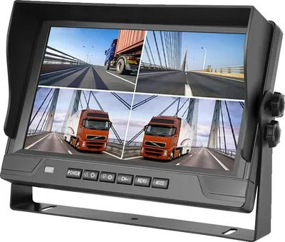 Produktbild von Rückfahrkamera-System, 9-Zoll-Display, 1920x1080 Auflösung, 4 Kameras, 4-Bildschirm-Split-Ansicht, für Lkw & Bus