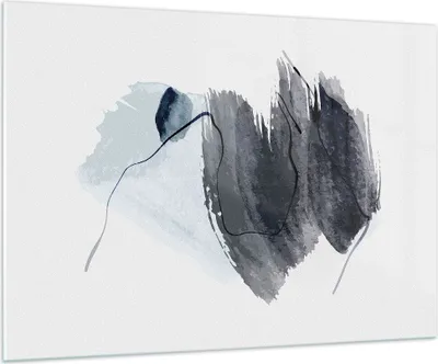 Produktbild von Bilder auf glas - Einteilig - Blau Grau Aquarell - 100x70cm - Glasbilder - Wandbilder - Bilder - zum Aufhängen bereit - Wanddekoration aus Glas - Glas Bilder - Wandbild auf Glas - GAA100x70-4975