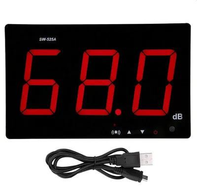 Schallpegelmessgerät 30–130 dB, 9,5" LCD, Datenlogger, Alarm