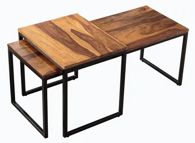 Obrázek produktu pro Konferenční stolek 100 cm, dřevěný designový stolek, moderní obývací pokoj – KOUPIT NYNÍ