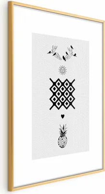 Produktbild von Posterpapier Poster - Happiness 21x30 cm Text n-C-0204-ao-a