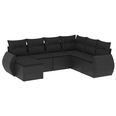 Produktbild von VidaXL 3221694, Schwarz, Rattan, Stahl, 110 kg, Erwachsene & Kinder, 550 mm, 550 mm