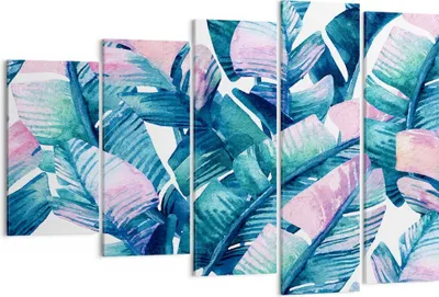 Produktbild von Bild auf Leinwand - Leinwandbild - Blatt Pflanze Blume - 150x100cm - Wand Bild - Wanddeko - Leinwanddruck - Bilder - Kunstdruck - Wanddekoration - Leinwand bilder - Wandkunst - EG150x100-3949