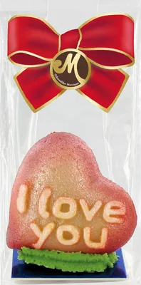 Produktbild Odenwälder Marzipan Herz I love you Für Dich saftig weich 50g