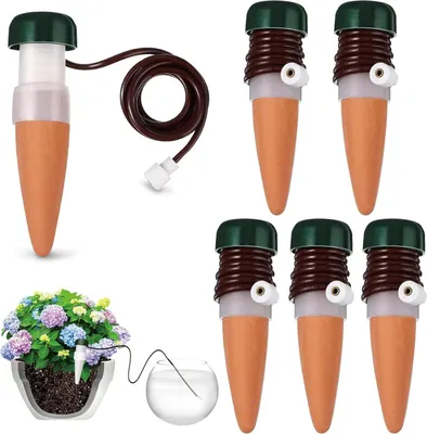 Produktbild von 6 Stück Wasserspender für Zimmerpflanzen,Bewässerungssystem Balkon,Automatische Bewässerung Zimmerpflanzen,Selbstbewässerung