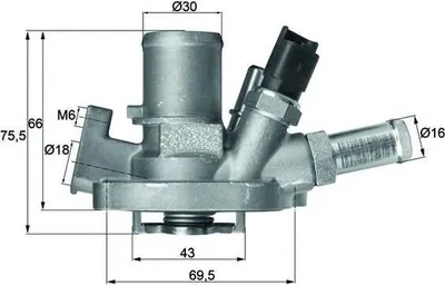 Produktbild von Behr Thermot-Tronik Thermostat, Kühlmittel  Ti 151 80