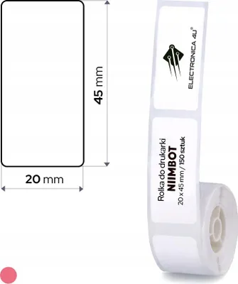 Produktbild von Selbstklebende Thermoschriftetiketten für den Drucker Niimbot D101 20x45