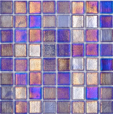 Produktbild von Mosani MOS220-P55385, Mosaik, Glas, Blau, Drinnen, Rechteck, 316 mm