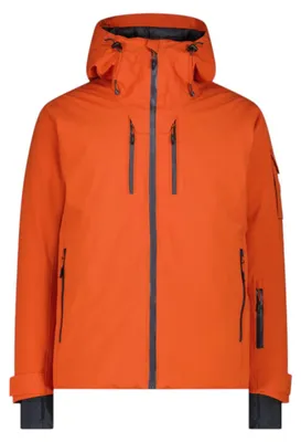 Immagine prodotto di Giacca da sci da uomo CMP con cappuccio e tecnologia Clima Protect, colore arancione, taglia 50