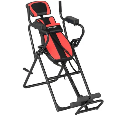 Produktbild von 3-in-1 Inversionsbank Schwerkrafttrainer mit 3 Winkeln – Inversionstisch mit Klimmzugstange, Liegestützgriffen & Kopfstütze für Home Gym