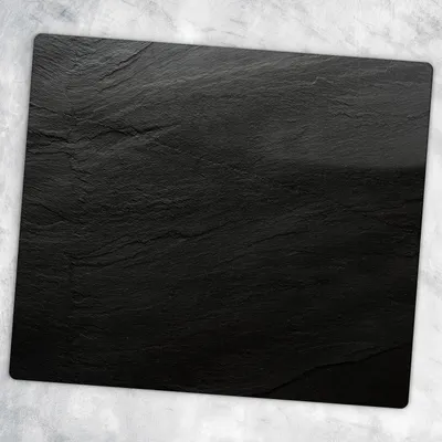 Produktbild von Glas-Herdabdeckplatten Glaskeramikkochfeld-Abdeckung Spritzschutz Glas 60 cm x 52 cm - Schwarzer Stein