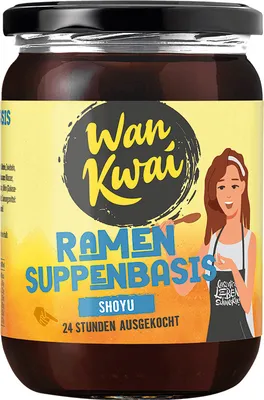 Produktbild von Wan Kwai Ramen Suppenbasis Shoyu aus Suppenhühner und Gemüse 500ml