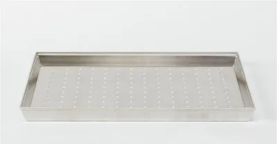 Immagine prodotto di Teglia rettangolare forata, in alluminio, argento/nero, 35x2