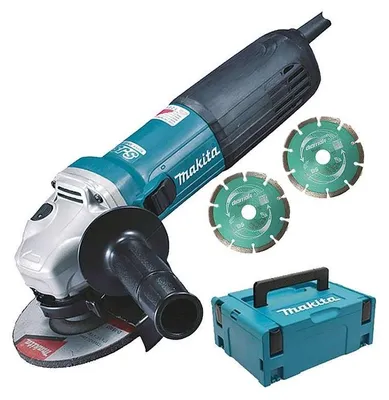 Image de Meuleuse MAKITA GA5040RKDJ  Ø125 mm 1100 W + 2 disques DIAMAK