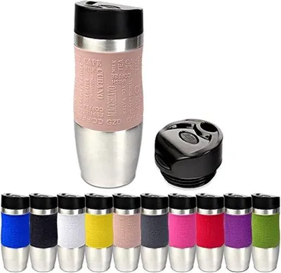 Produktbild von Isolierbecher aus Edelstahl, 400ml, doppelwandig, lekvrij, Reisebecher