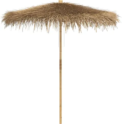 Produktbild von Tiki-Schirm mit Bananenblatt-Dach 240 cm Bambus