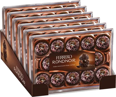 Produktbild von Ferrero Rocher Rondnoir Pralinen Zartbitterschokolade 138g 6er Pack