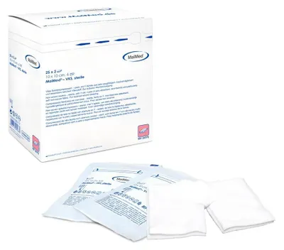 Productafbeelding van MaiMed wondverbanden van gaas, 5 x 5 cm, 6 keer steriel verpakt, 50 stuks