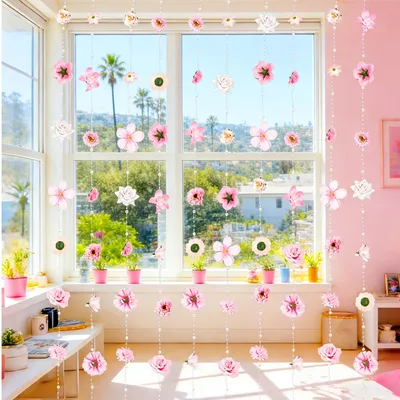 Künstliche Blumengirlande 3 m für Wand, Tür, Hochzeit, Party