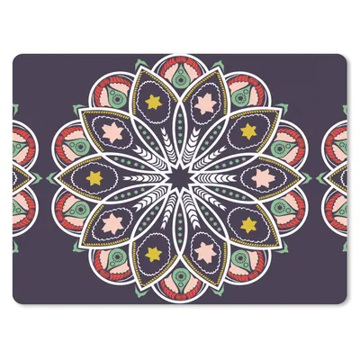 Produktbild von MuchoWow® Mauspad Mousepad Mandala - Stern - Entwurf 40x30 cm - Mousepads - Maus Mat - Pad - Mausunterlage - Anti Rutsch