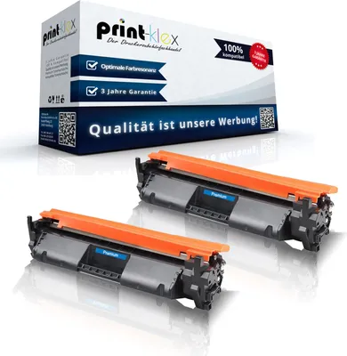 Produktbild von 2x Kompatible Tonerkartuschen für HP LaserJetProM130a LaserJetProM 30fn LaserJetProM130fw CF217A 17A CF 217 A CF217 A Black Schwarz - Color Plus Serie