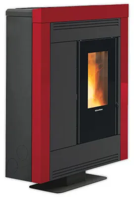 Immagine prodotto di Extraflame Stufa a pellet | SOUVENIR PLUS STEEL 5.0 | 10 kW | con scarico | Bordeaux