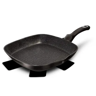 Obrázek produktu pro Berlinger Haus granitová grilovací pánev Black Silver BH1846