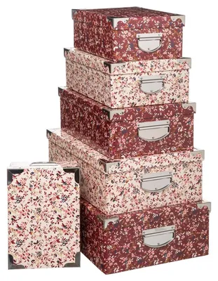 Immagine prodotto di Set di 6 scatole decorative in metallo