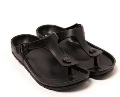 Produktbild von BRASILERAS Damen Sandalen mit rutschfester Sohle bequem schuhe für strand/schwimmbad/stadt schwarz 37 EU - UBSOLE